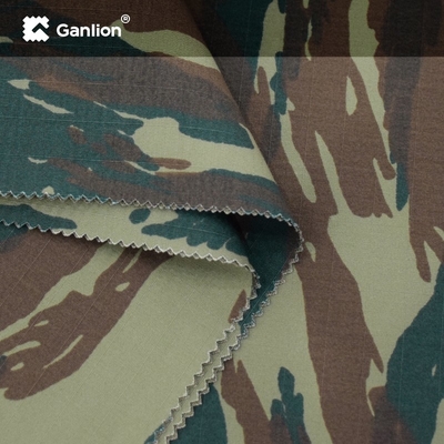 Polyester Cotton 230GSM Anti Infrared Camouflage Military Fabric Ripstop2*2