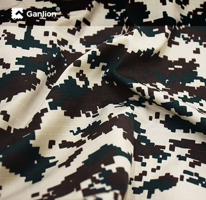 Digital Camouflage Nylon Cotton Ripstop Fabric Ripstop 2*2 For Military Uniform