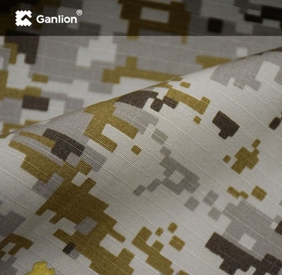 Digital Camouflage Nylon Cotton Fabric Ripstop 2*2 Wear Resistant