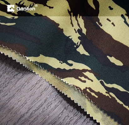 WR Anti Chlorine Camouflage Waterproof Tent Fabric High Color Fastness