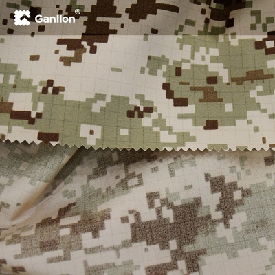 Polyester Cotton WR OR Outdoor Camo Material Flame Retardant For Raincoat