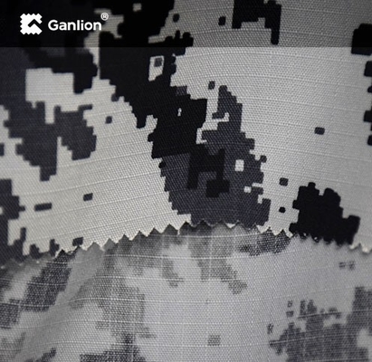 WR Digital Camo Material Ripstop 2*2 Polyester Cotton Army Uniform Fabric