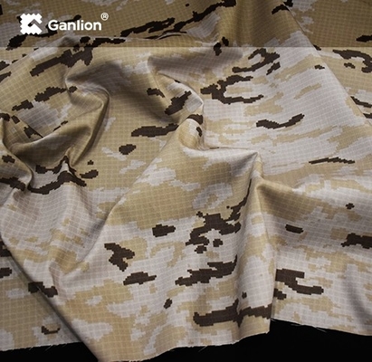 Nylon Cotton Spandex IRR Desert Camouflage Camo Stretch Fabric Twill Ripstop