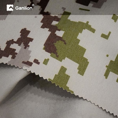 Aramid FR Viscose Khaki Digital Camo WR Fire Retardant Fabric For Military Uniform