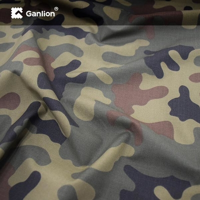 PU Coating Ripstop Camo Stretch Fabric For Outdoor Military Equipment
