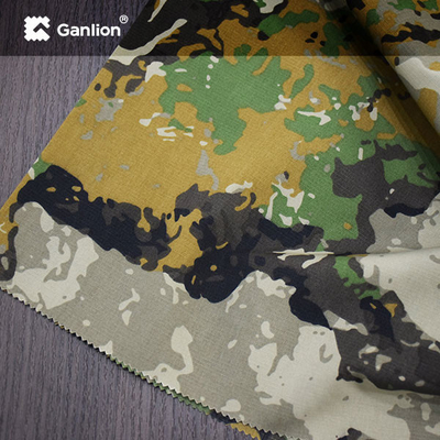 Polyester Cotton Fashion Camouflage WR Waterproof Camo Fabric Plain Weave