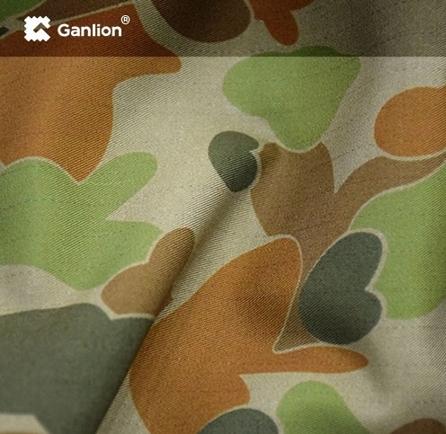 Antistatic Camouflage Polyester Military Uniform Fabric GB-12014 Class A