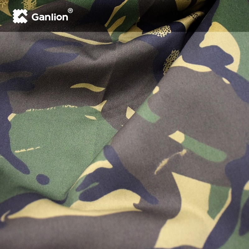 Antimosquito Jungle Camouflage Cotton Military Uniform Fabric Drill