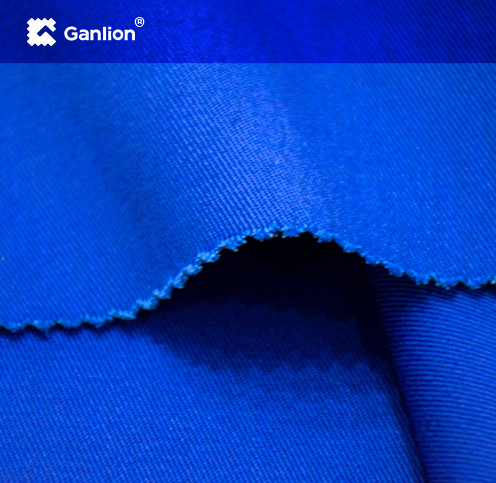 Polyester Cotton Spandex Antistatic Workwear Fabric 255GSM For Petrochemical Industry