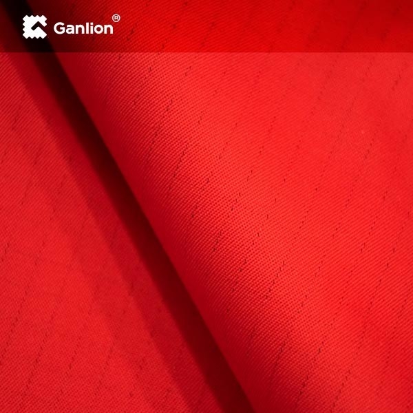 Red 245GSM Twill Weave Fabric AST Antibacteria SR Anti Bacterial Fabric