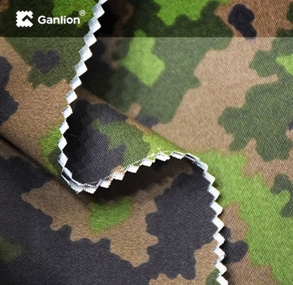 IRR C6 WR OR Finnish Anti Infrared Fabric Satin 4/1 camouflage Clothing Material