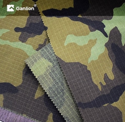 IRR WR  Jungle Army Camouflage Cotton Nylon Spandex Fabric Ripstop 3*3