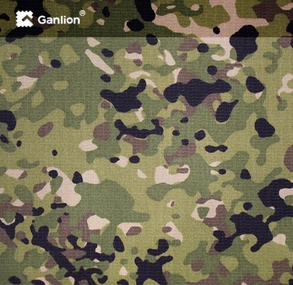 IRR WR Aramid Viscose camouflage ACU Waterproof Camo Fabric Ripstop