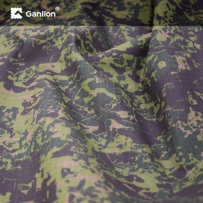 IRR WR Camouflage Cotton Polyester Waterproof Camo Fabric Twill 2/2