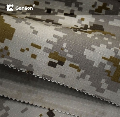 Digital Camouflage Nylon Cotton Fabric Ripstop 2*2 Wear Resistant