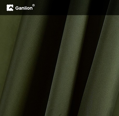 Rental Olive Green Cotton Polyester PBT Fabric Twill 2/1