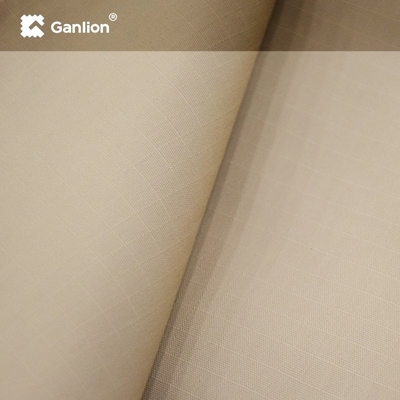 Khaki Polyester Cotton Spandex Stretch Woven Teflon Fabric Ripstop 2*2