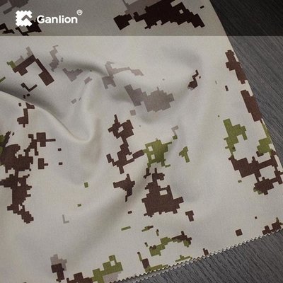 Aramid FR Viscose Khaki Digital Camo WR Fire Retardant Fabric For camouflage Uniform