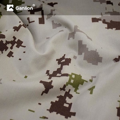 Aramid FR Viscose Khaki Digital Camo WR Fire Retardant Fabric For camouflage Uniform