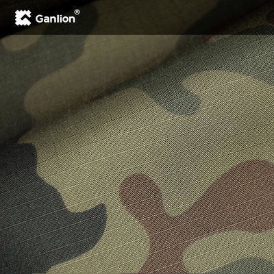 PU Coating Ripstop Camo Stretch Fabric For Outdoor camouflage Equipment