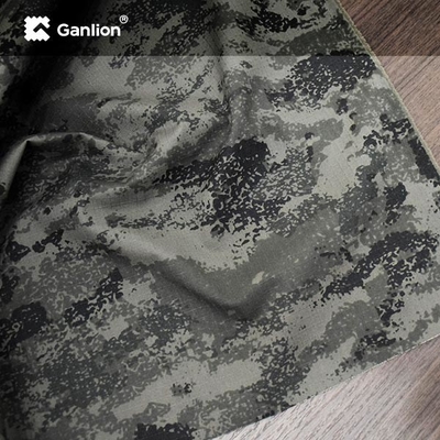Ripstop Polyester Cotton Spandex Camo Stretch Fabric 232GSM