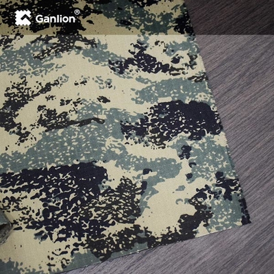 Ripstop Stretch Camouflage Fabric 232GSM Consist Of Polyester Cotton Spandex