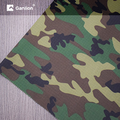 Polyester Cotton Antibacteria AntiUV Jungle Camouflage Outdoor Fabric Ripstop Material