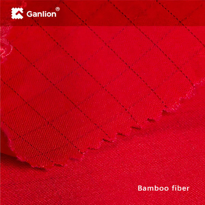 Cotton Banboom Fiber AST Soil Release Stretch Recycled Fiber Fabric Twill Weave