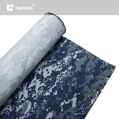 Nylon Cotton 230g Outdoor Camo Fabric Ribstop 2*2 Material For Full Sleeve Shirts