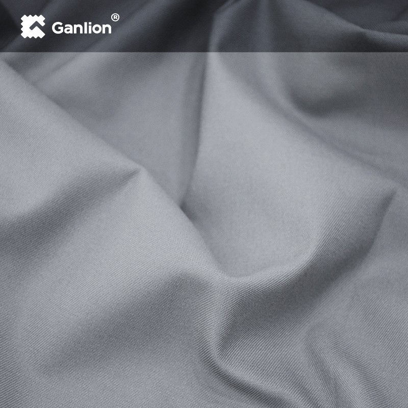 Gray Cotton Polyester Blend Rental Workwear Fabric Anti Chlorine