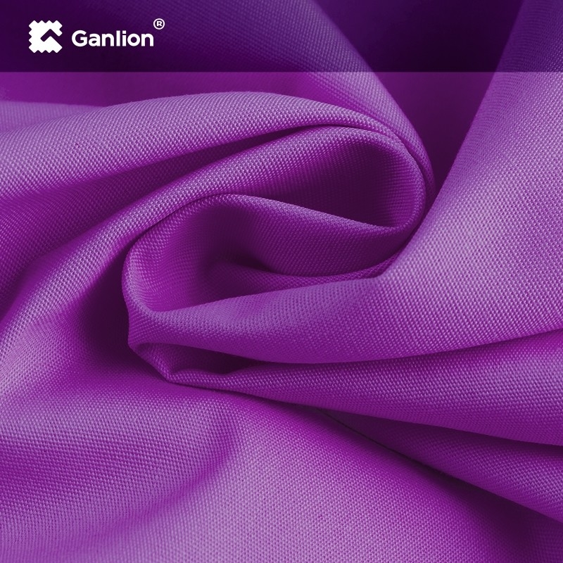 Purple Polyester Cotton Spandex Fabric Canvas 1/1 Workwear Material 170GSM