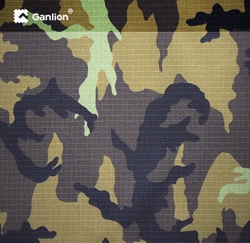 IRR WR  Jungle Army Camouflage Cotton Nylon Spandex Fabric Ripstop 3*3