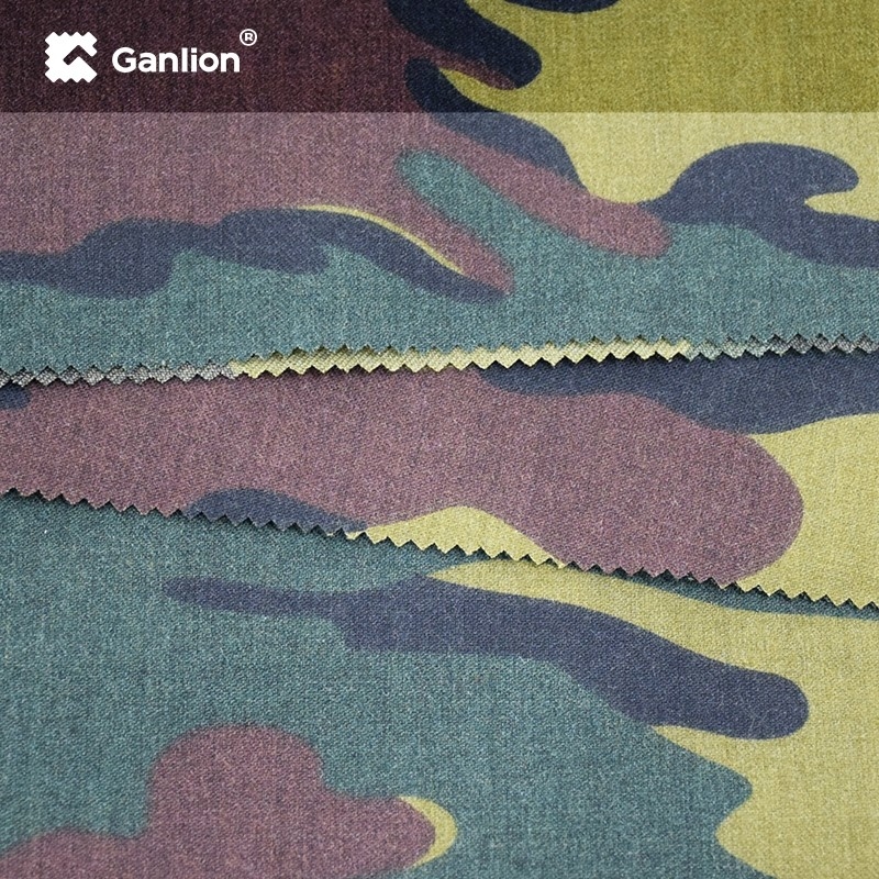 IRR Antistatic Viscose Nylon Army Camouflage Fabric Ripstop Twill